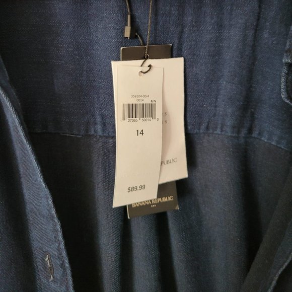 Faux Denim Dress/Overcoat - Picture 2 of 4